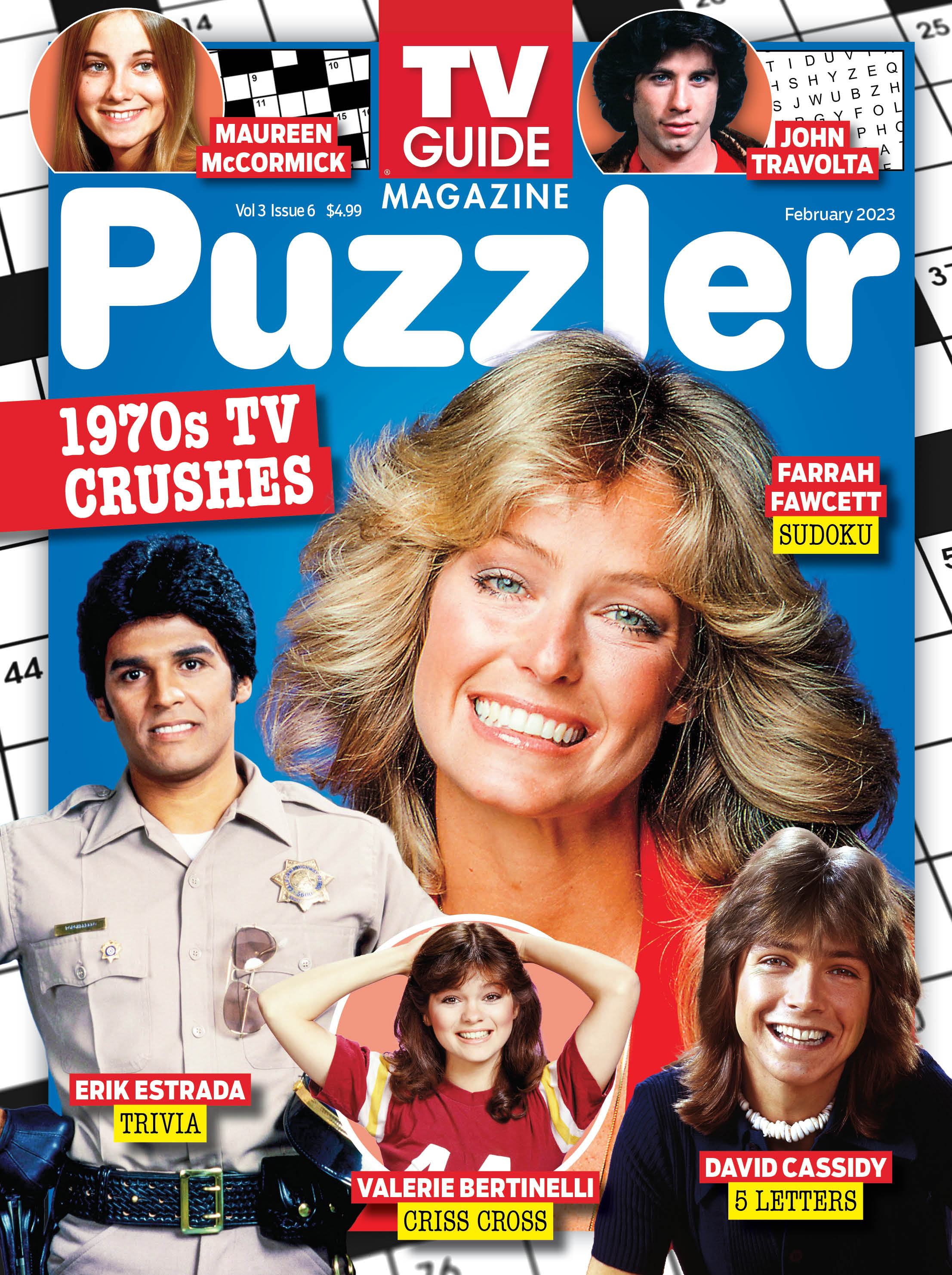 PUZZLER 1970s TV Crushes, Vol. 3, Issue 6 TV Weekly Magazine